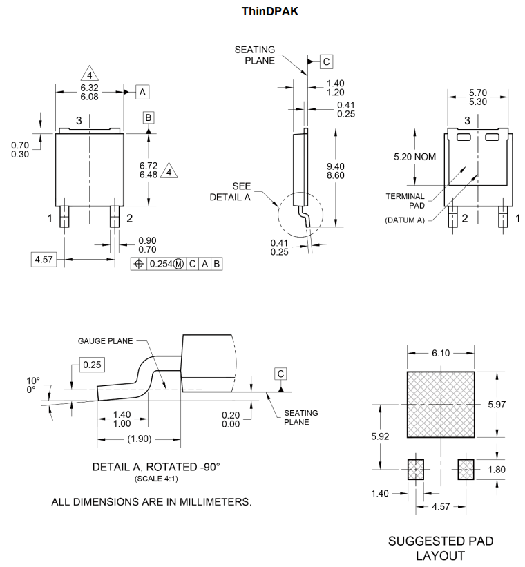 Mechanical Drawing - Taiwan Semiconductor PLAD15Q Standard Rectifiers
